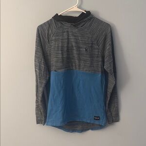 Hurley Gray and Blue Hoodie